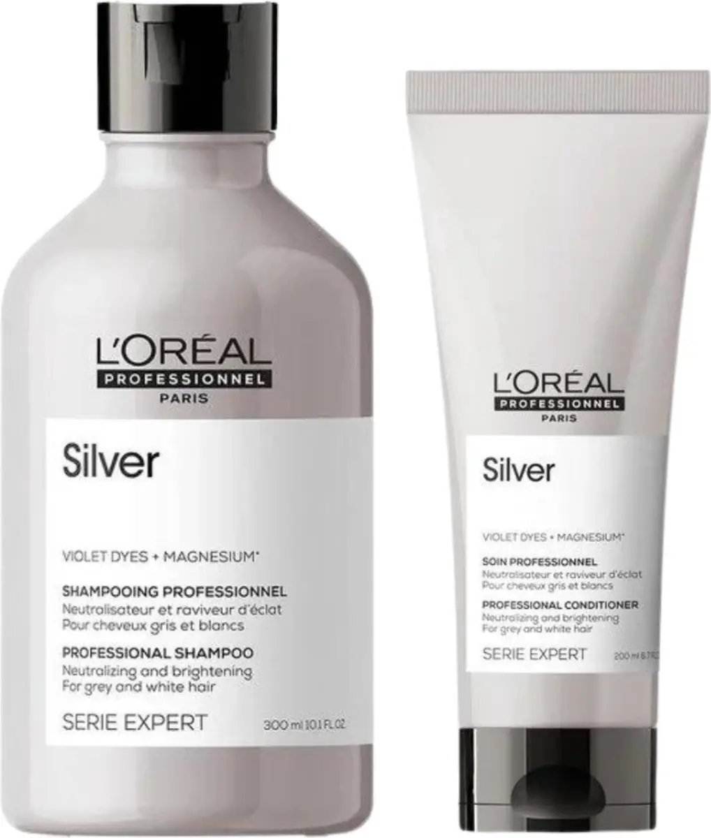 L'Oréal Professionnel Magnesium Silver Duo Shampoo & Conditioner 500ml