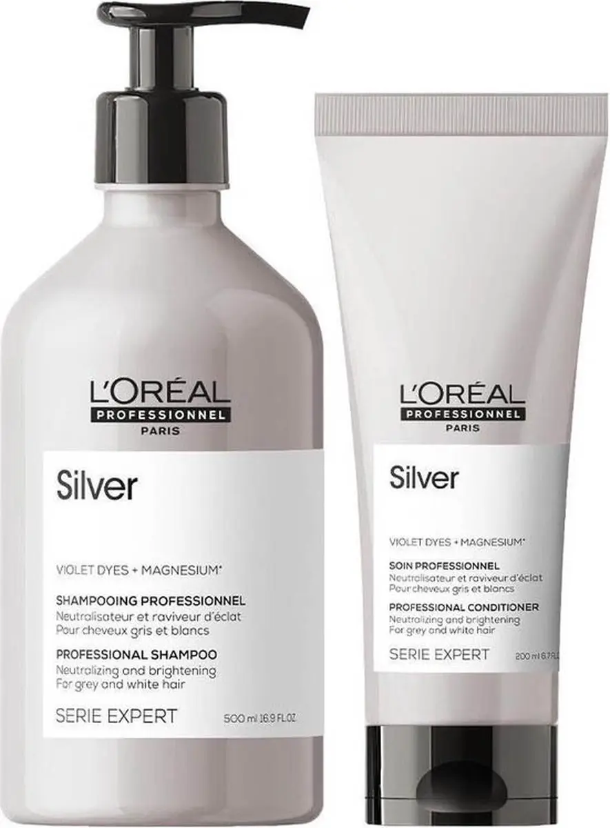 L'Oréal Professionnel Magnesium Silver Duo Shampoo & Conditioner 500ml
