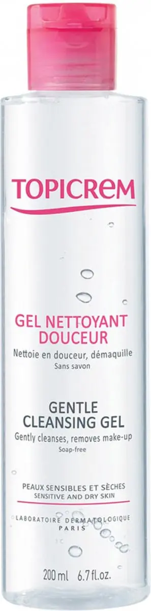 Topicrem Gentle Cleansing Gel 200ml - 200 Stuks