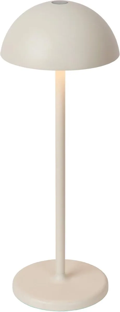 Lucide JOY Oplaadbare Tafellamp - Ø12cm LED 3000K Wit