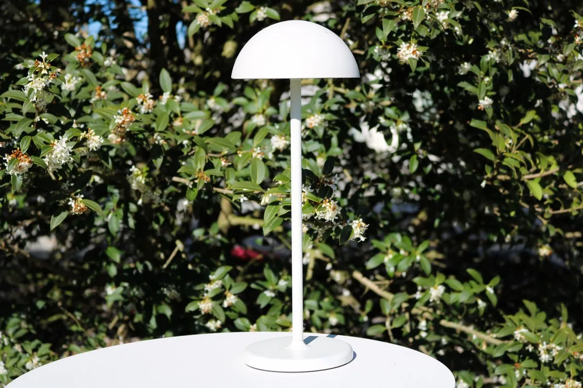 Lucide JOY Oplaadbare Tafellamp - Ø12cm LED 3000K Wit - afbeelding 6 van 6