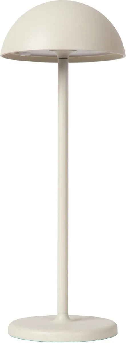 Lucide JOY Oplaadbare Tafellamp - Ø12cm LED 3000K Wit
