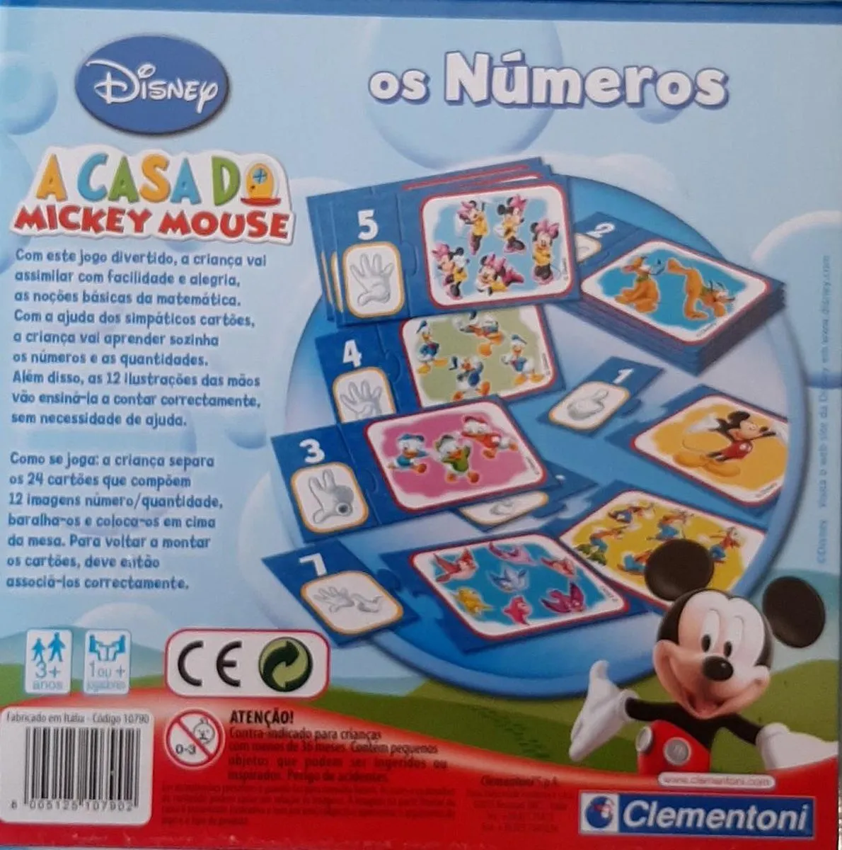 Clementoni Disney Mickey Mouse Getallen Puzzel 36 Stuks - 24 Kaarten