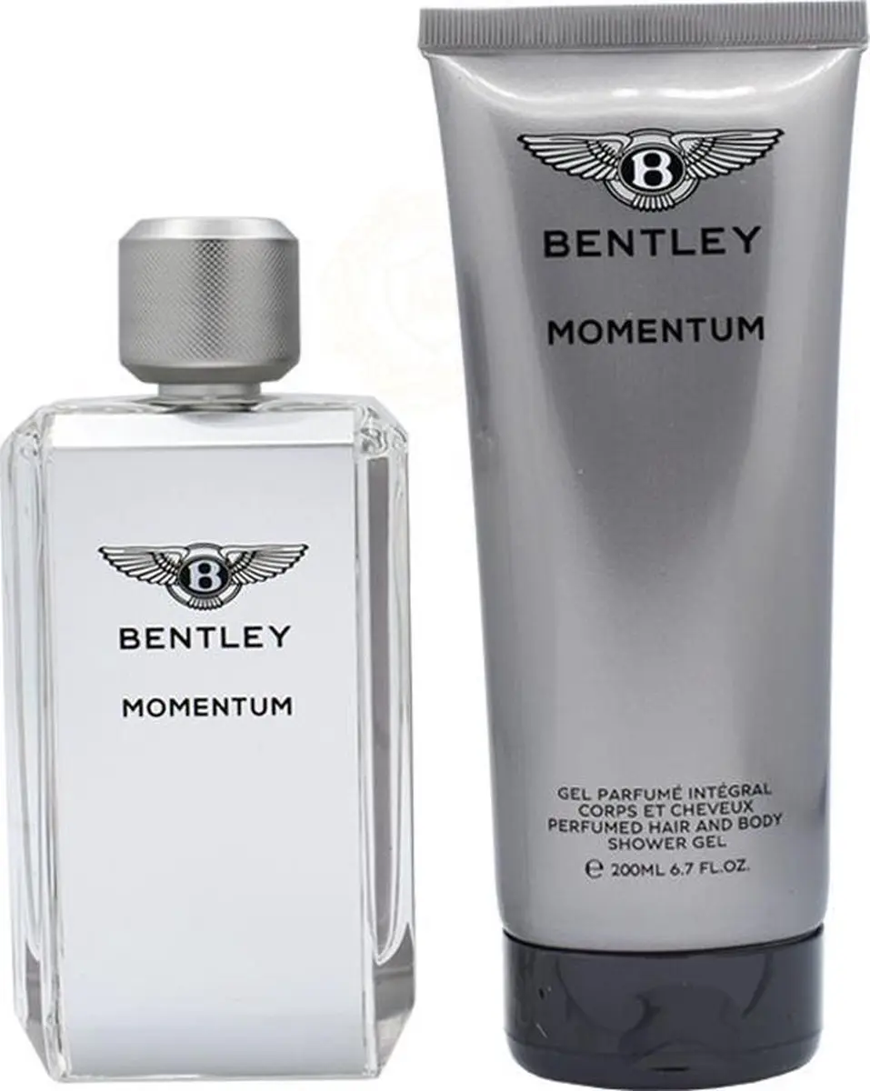 Bentley Momentum Heren Geschenkset - 100ml EDT + 200ml Douchegel