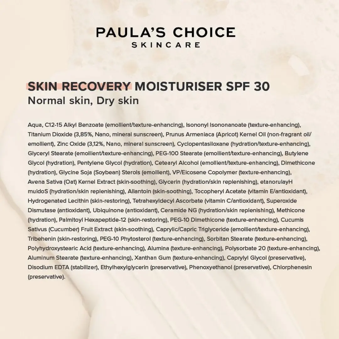 Paula's Choice Skin Recovery Dagcrème SPF 30 - 60ml