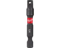 Milwaukee SchokWave Krachtdop Adapter ¼ Zeskant