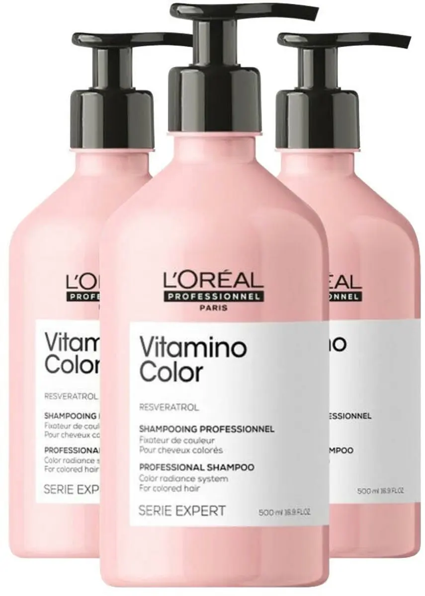 L'Oréal Professionnel Vitamino Color Shampoo 3x500ml