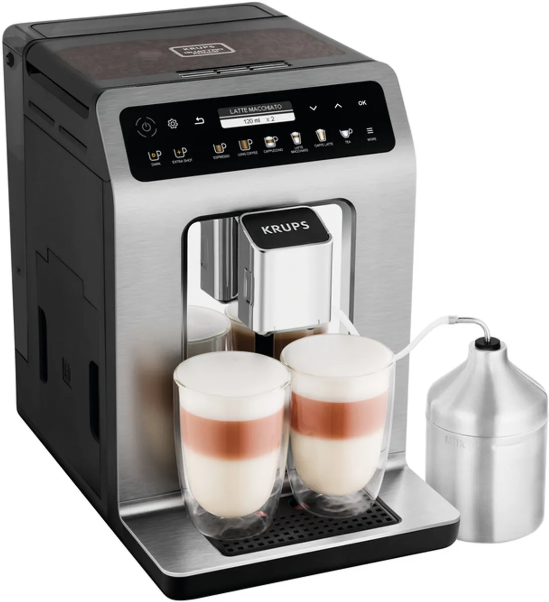Krups Evidence YY4132FD Volledig Automatisch Koffiezetapparaat - 2,3L - Zilver