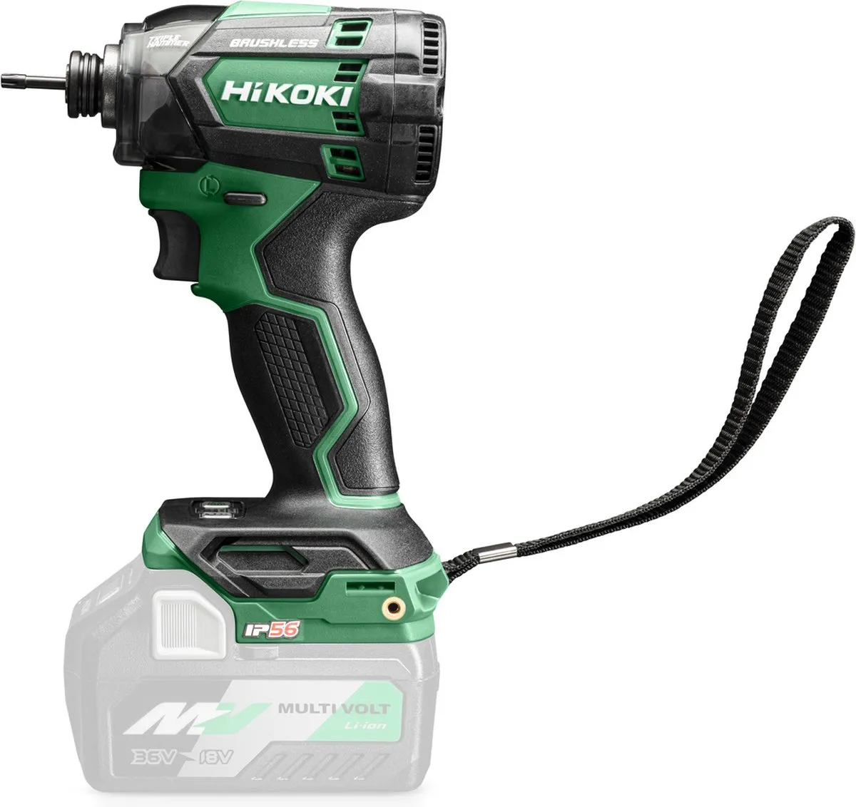 Hikoki WH18DC(W4Z) Slagschroevendraaier 210Nm - 4 Snelheden - IP56