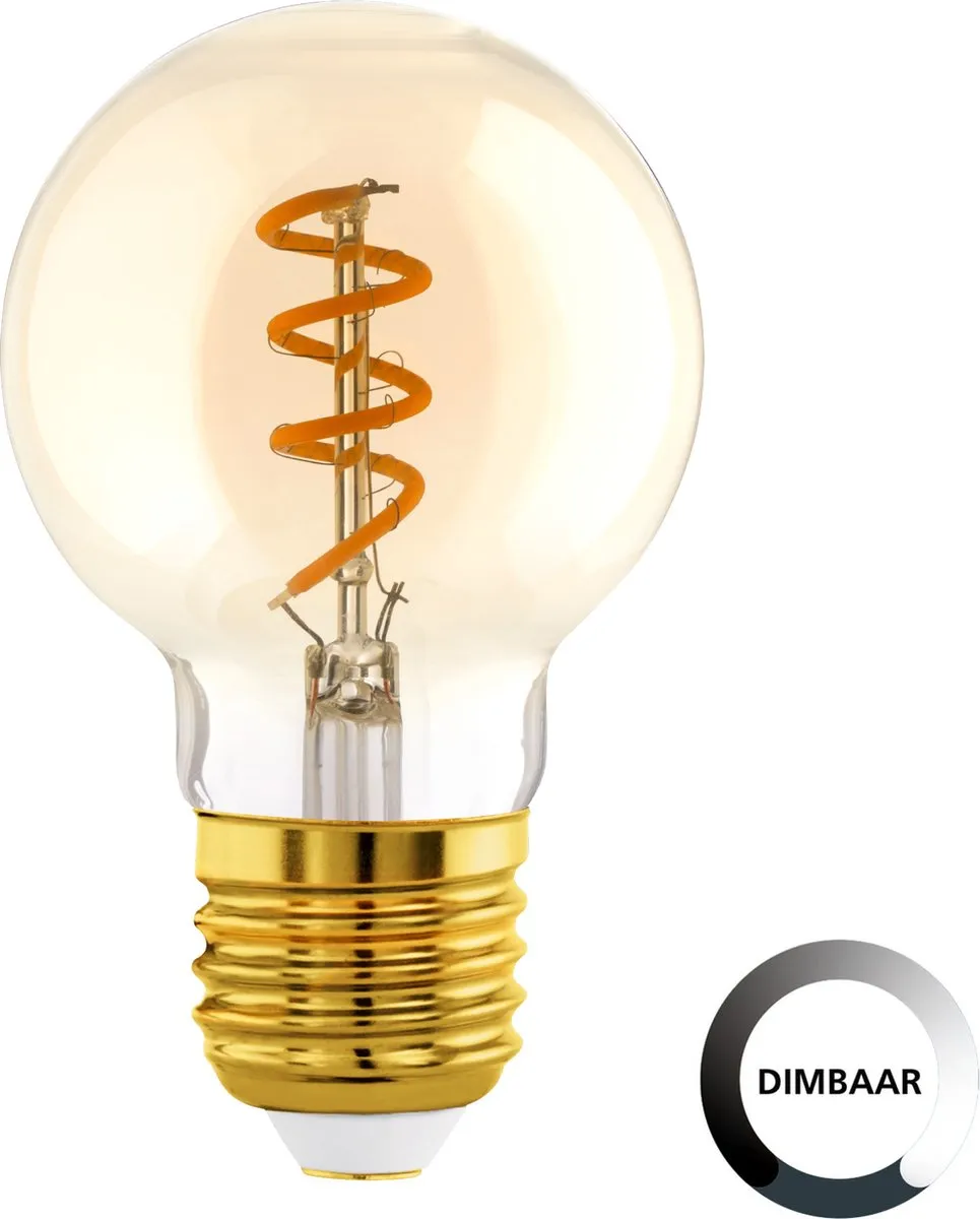 Eglo LED Lamp E27 G60 Amber 2000K - Ø6cm
