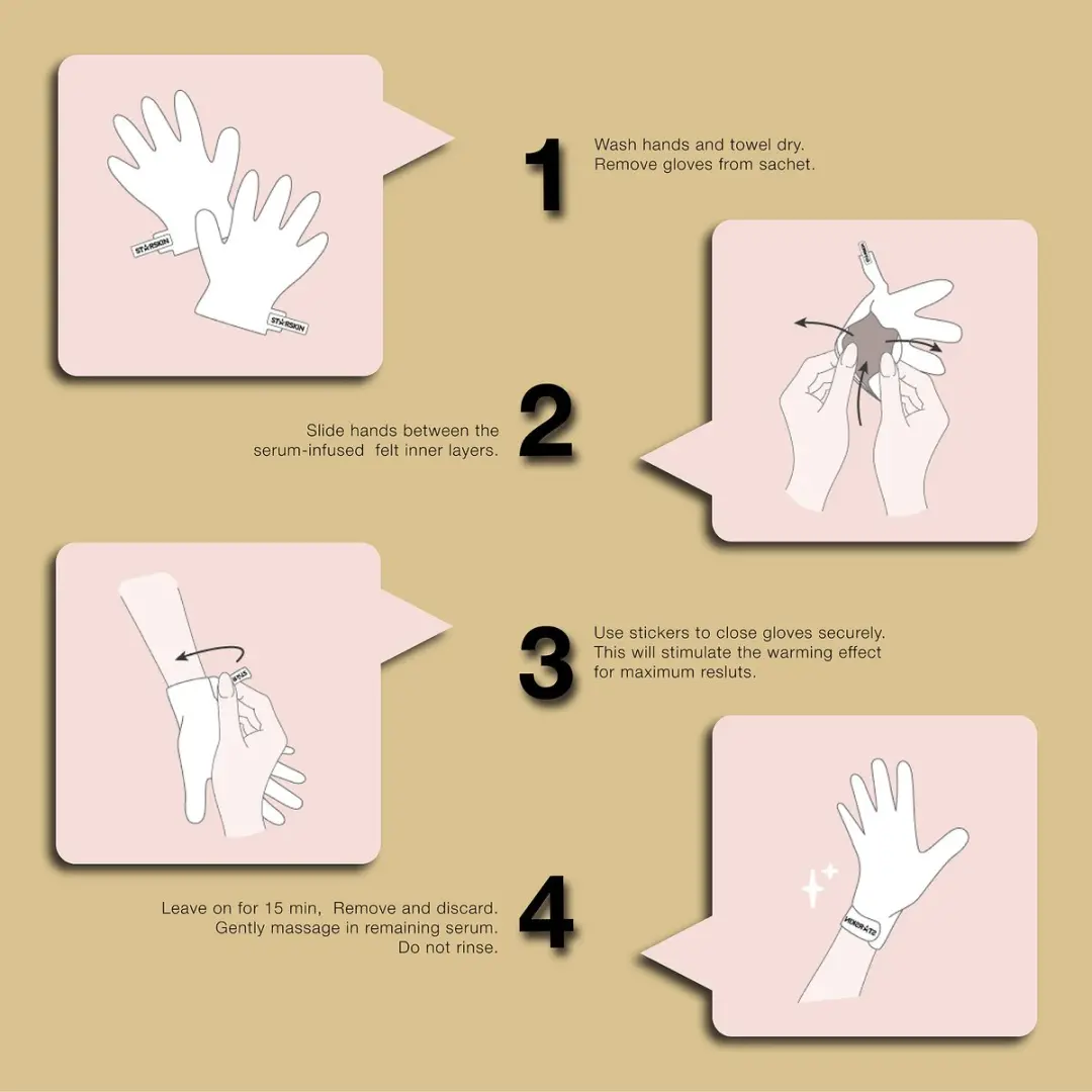Starskin VIP Gold Mask Hand - 4 Stuks (3+1) Handmaskers