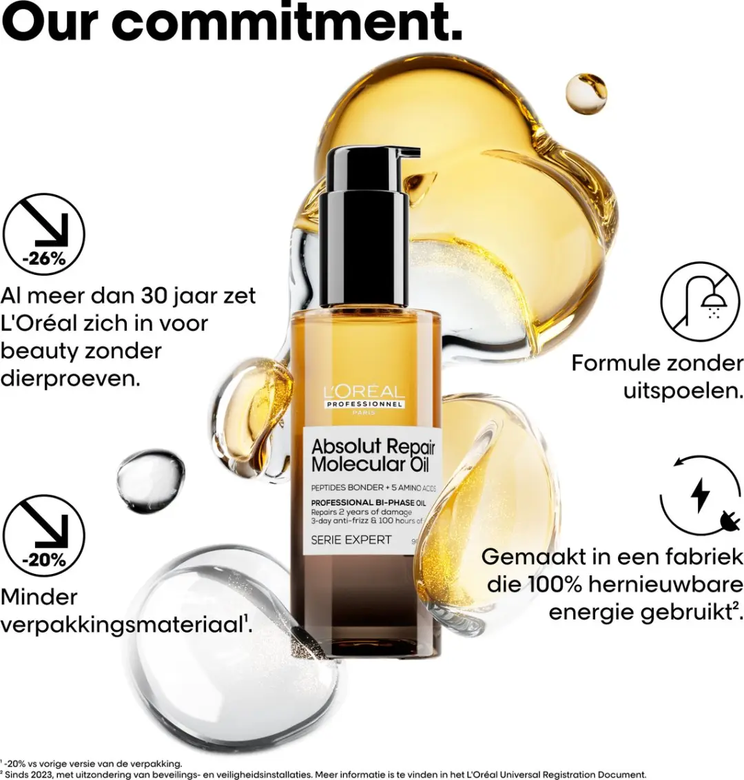 L'Oréal Professionnel Absolut Repair Molecular Bi-Phase Haarolie 90ml - afbeelding 6 van 6