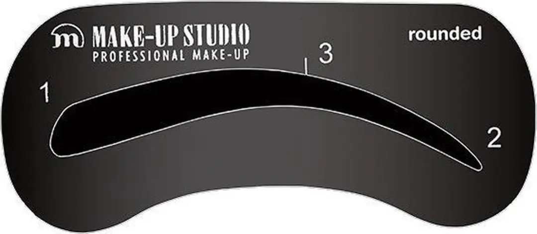 Make-up Studio Brow Stencil Rounded - Transparant