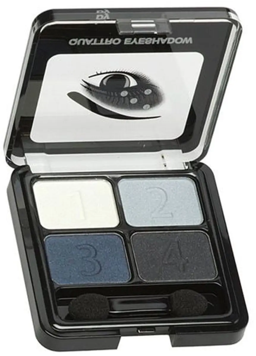 Christian Faye Quattro Eyeshadow Palette - 4 Kleuren - 52g - Blauw