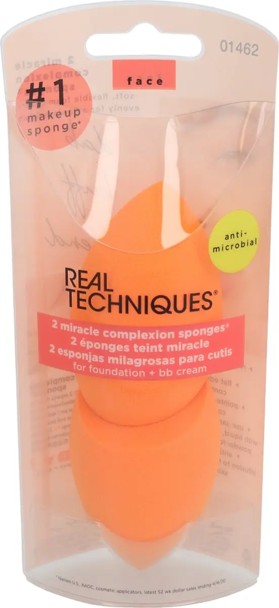 Real Techniques Miracle Complexion Duo Sponge - Oranje
