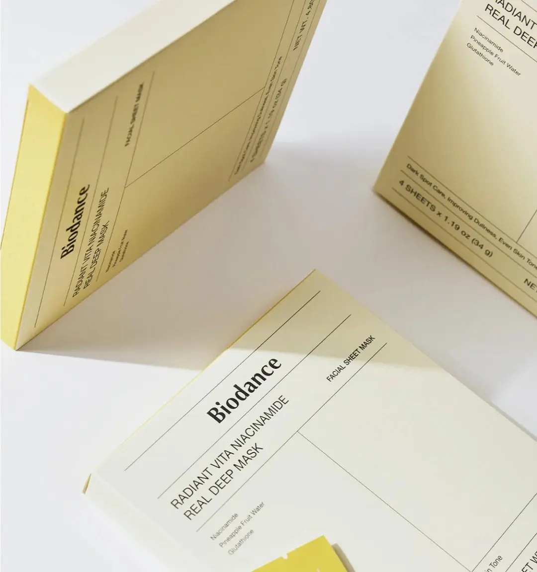 Biodance Radiant Vita Niacinamide Mask - 4 Stuks