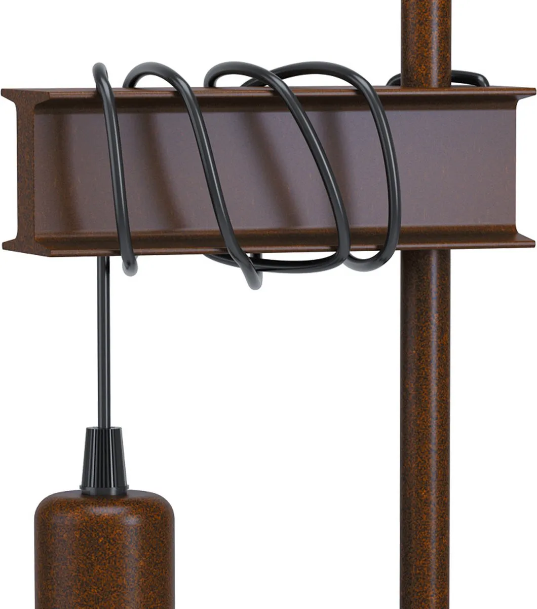 Eglo Townshend 4 Tafellamp - 50cm - Zwart/Bruin