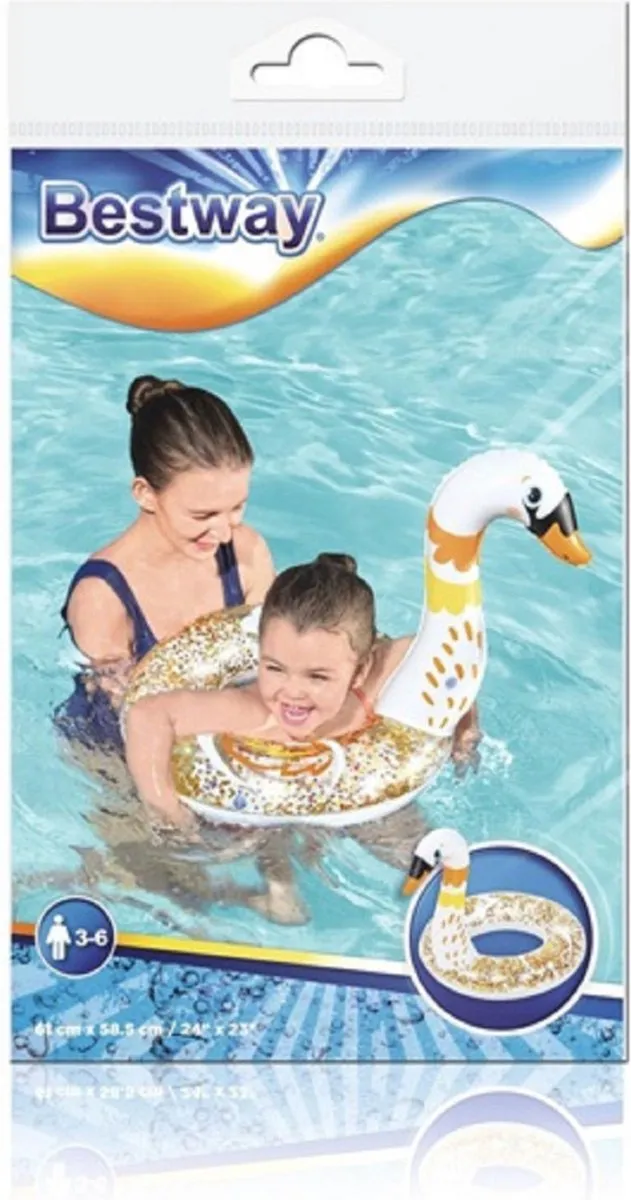 Bestway Zwemring Zwaan Wit Ø61cm