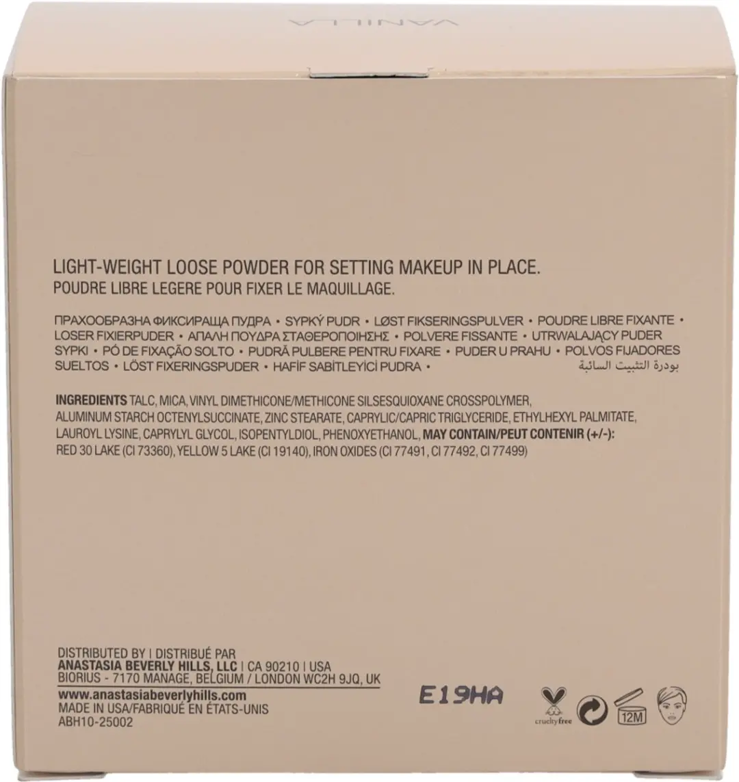 Anastasia Beverly Hills Loose Setting Powder Vanilla 25g - afbeelding 6 van 6
