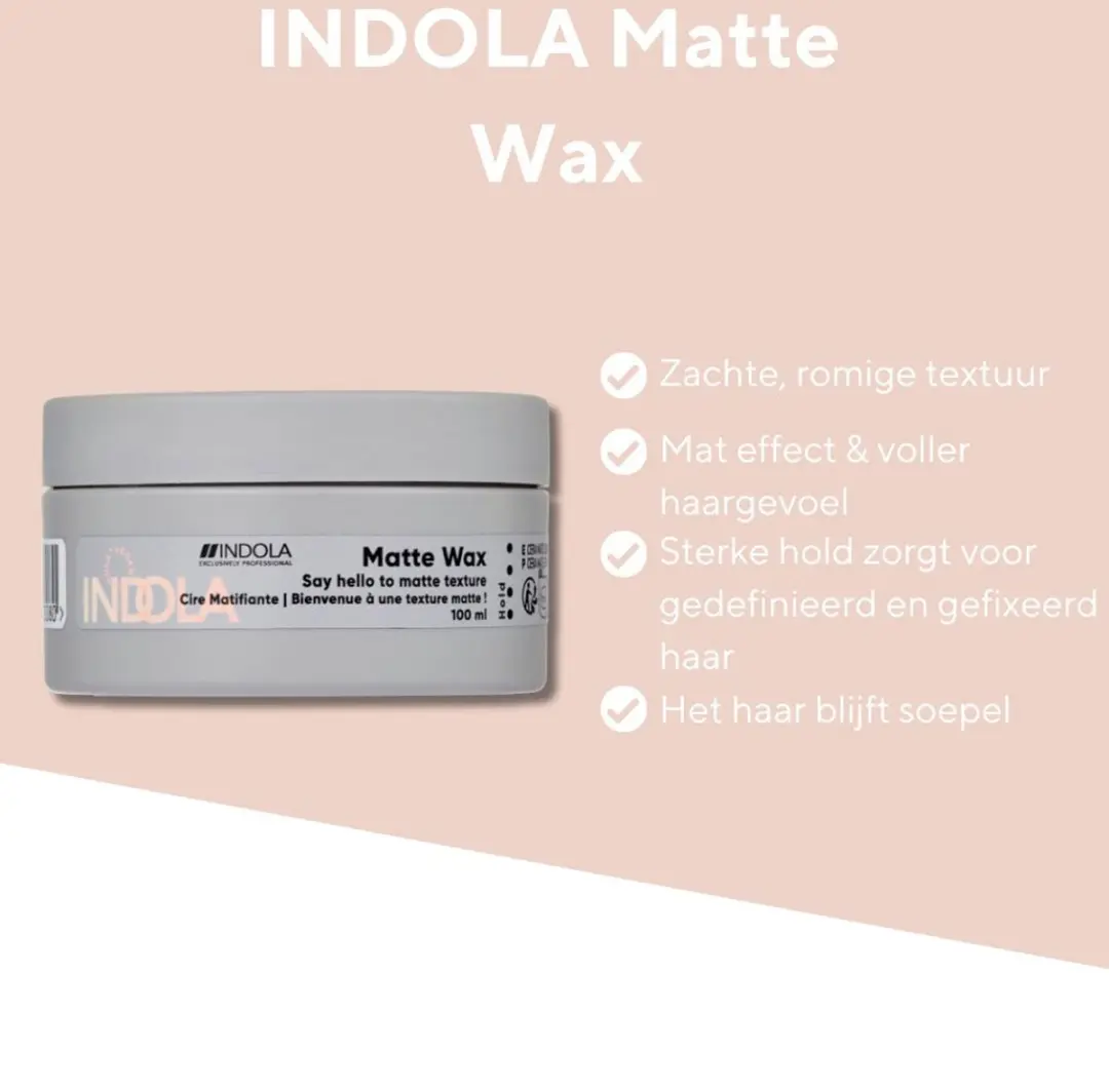 Indola Texture Matte Wax 100ml