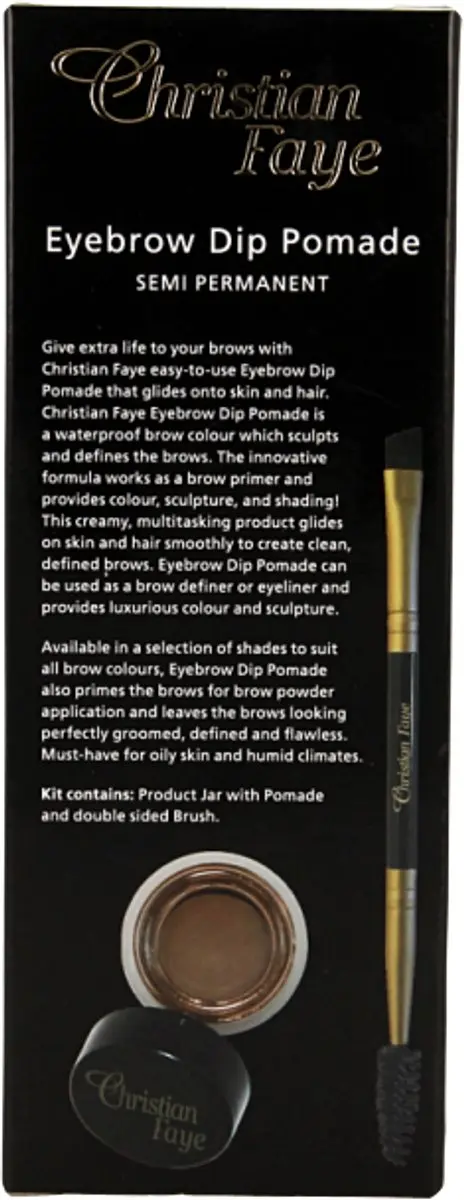Christian Faye Dipbrow Pomade - Donkerbruin