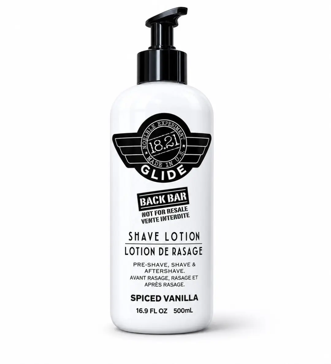 18.21 Man Made Shaving Glide Lotion Spiced Vanilla 500ml
