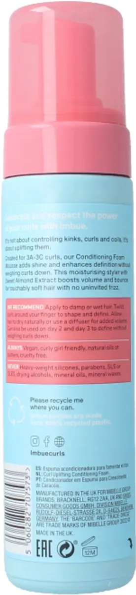 Imbue Curl Up Lifting Conditioning Foam 200ml