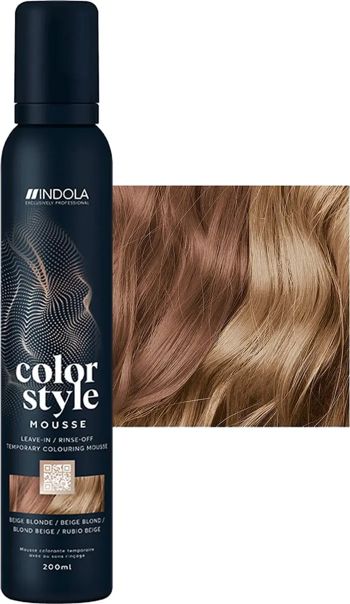 Indola Color Style Mousse Beige Blond 200ml