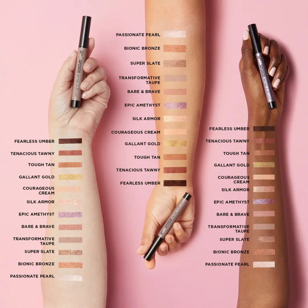 IT Cosmetics Superhero No-Tug Oogschaduwstick Transformative Taupe