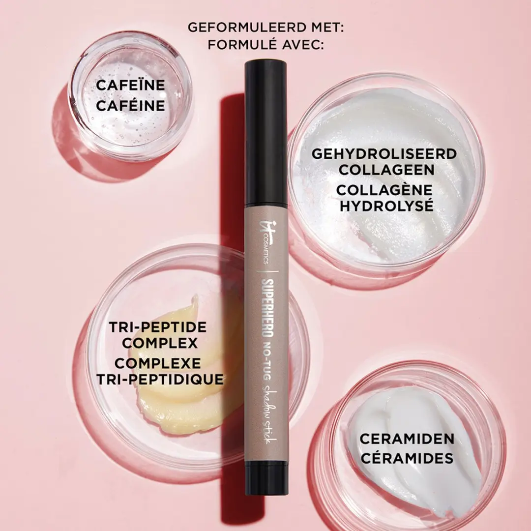 IT Cosmetics Superhero No-Tug Oogschaduwstick Transformative Taupe