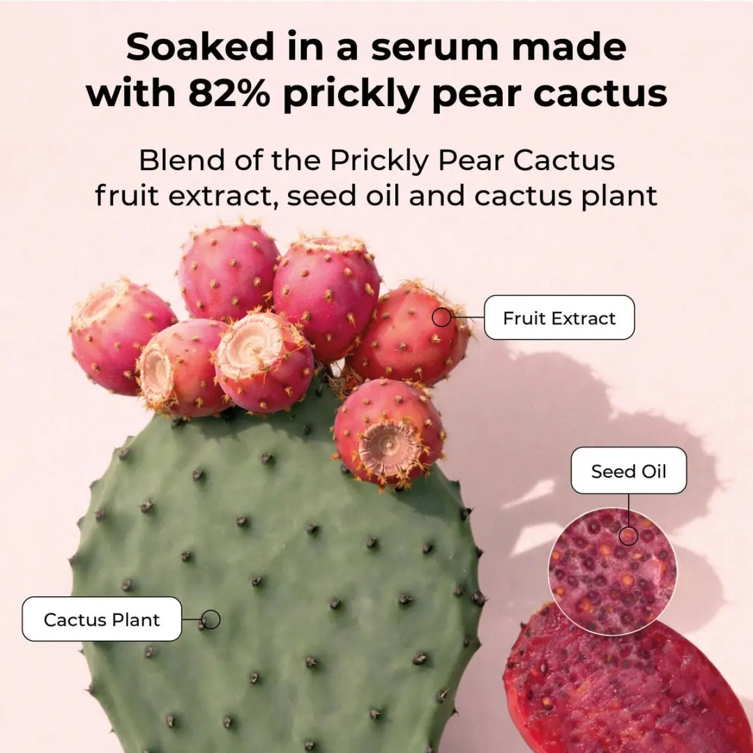 Starskin Orglamic Pink Cactus 2-Stappen Gezichtsmasker - 4 Stuks