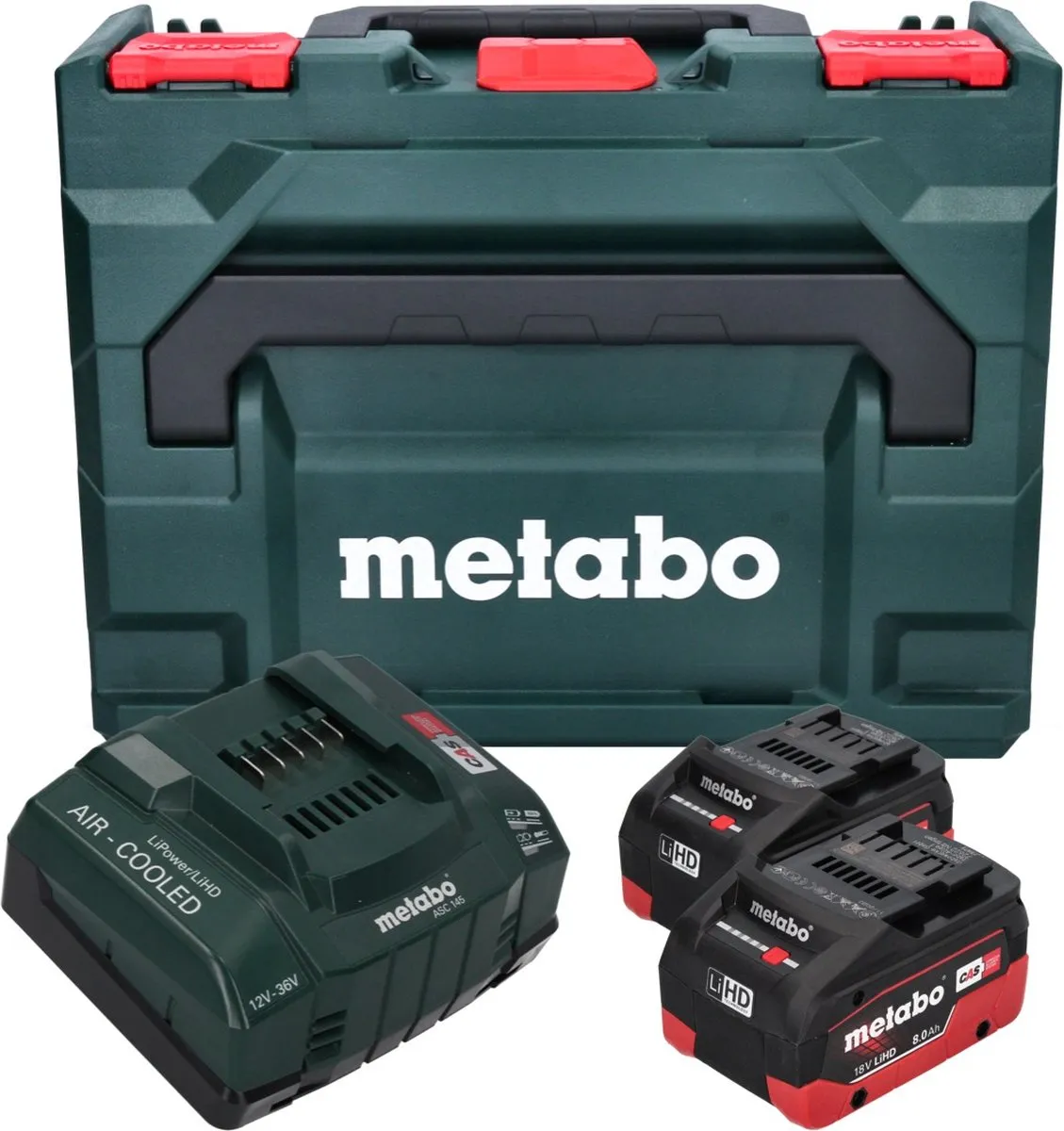 Metabo CAS Li-Ion Accuset 18V 8.0Ah - 2x Accu + Oplader