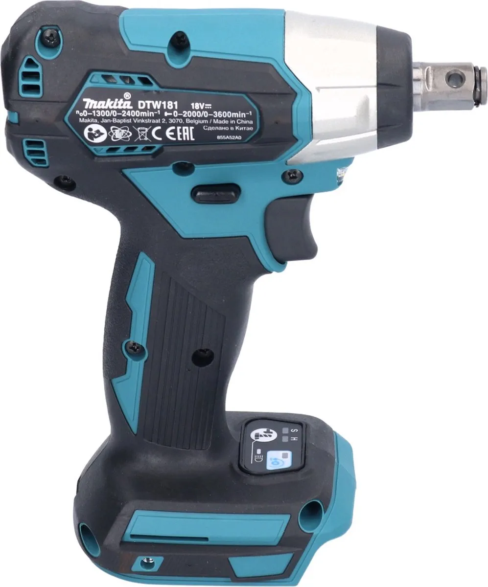 Makita DTW 181 RG Slagmoersleutel 18V 210Nm - 2x 6.0Ah + Lader - afbeelding 2 van 5