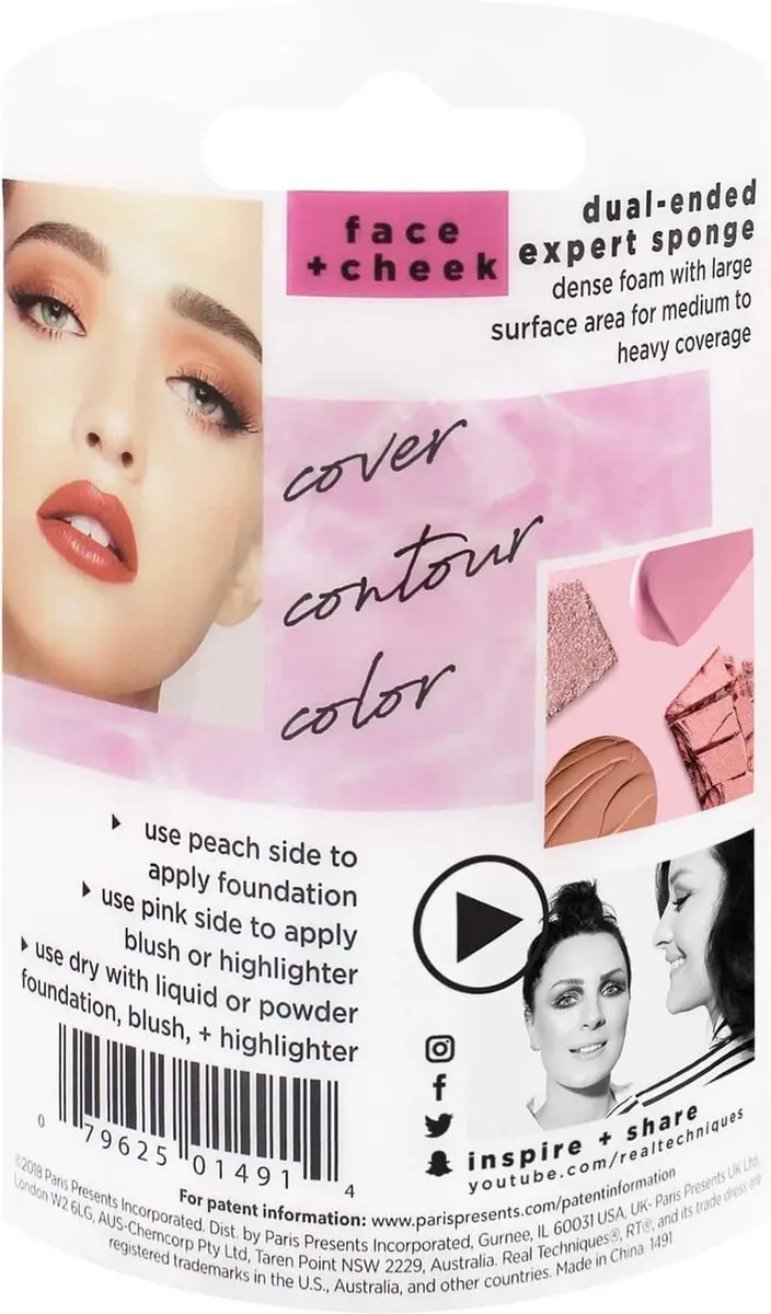 Real Techniques Makeup Sponge Oranje/Roze