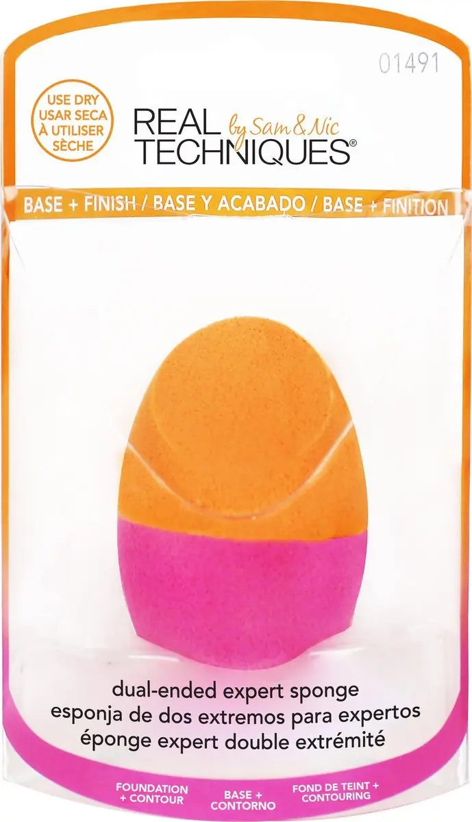 Real Techniques Makeup Sponge Oranje/Roze