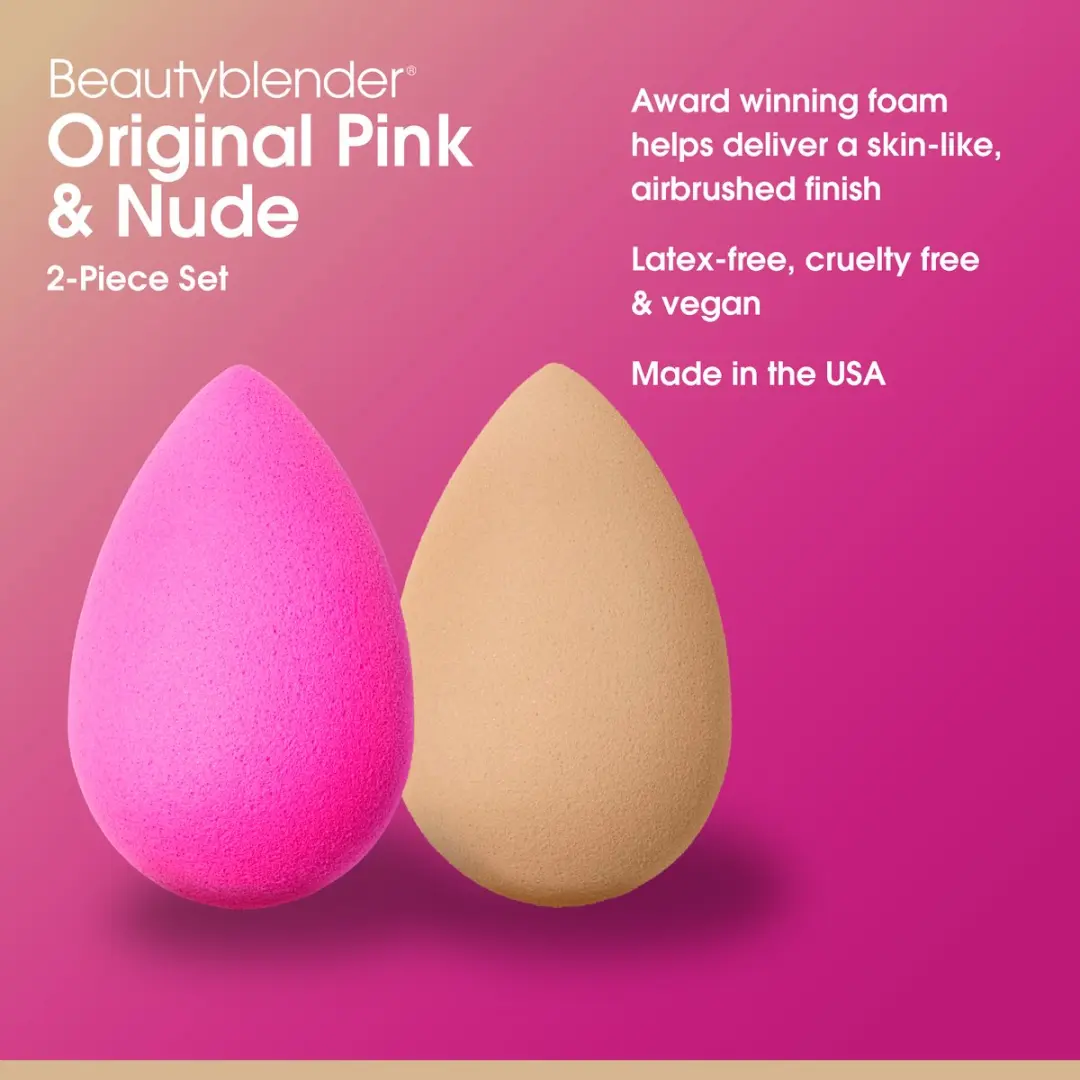 Beautyblender Duo Value Set Original Pink + Nude - 2 Stuks