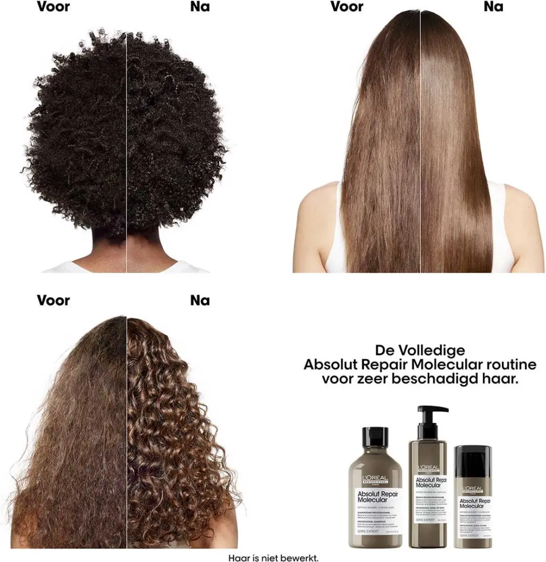 L'Oréal Professionnel Absolut Repair Molecular Shampoo Navulverpakking 500ml - afbeelding 6 van 6