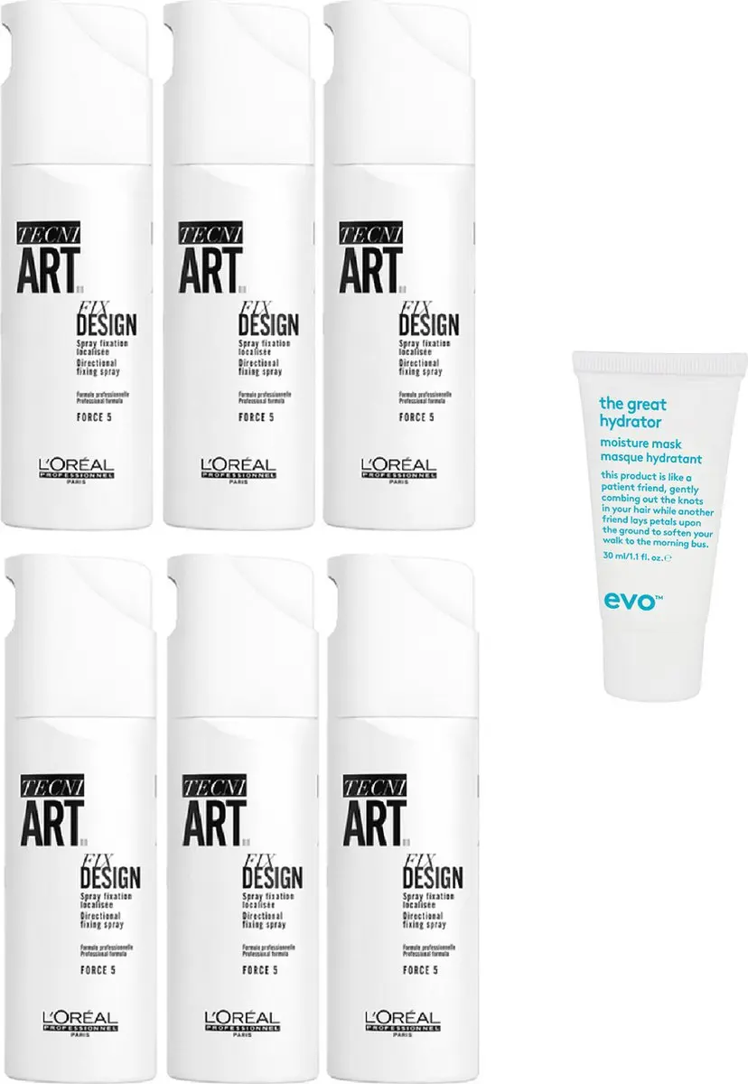 L'Oréal Professionnel Tecni.ART Fix Design Spray 200ml - 6 Stuks