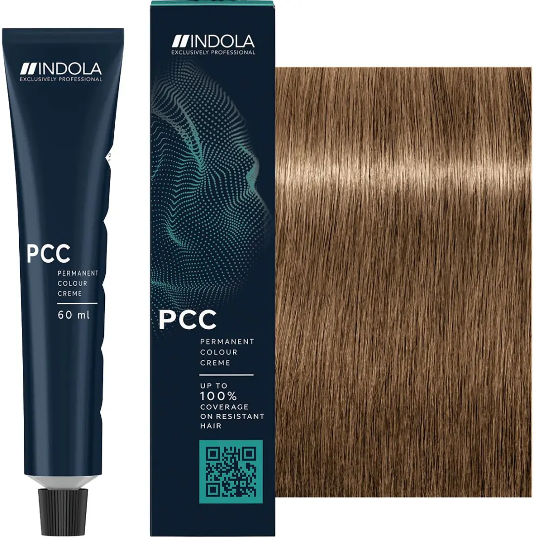 Indola Profession Permanent Caring Color 8.0+ Zwart 60ml
