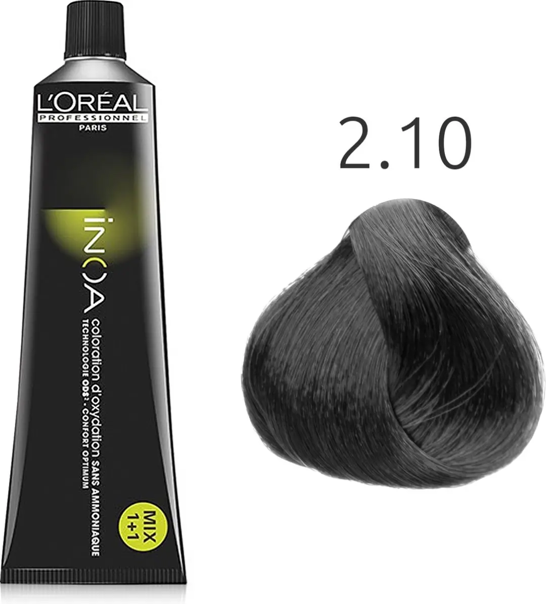 L'Oréal Paris INOA 2.10 Intens Donker As Bruin Zwart 60ml