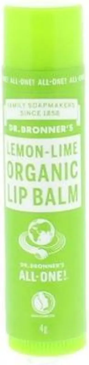 Dr. Bronner's Lippenbalsem Citroen Limoen 4ml - afbeelding 6 van 6