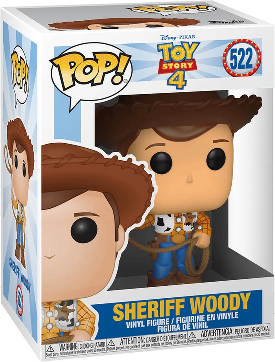 Funko POP! Woody Toy Story 4 FUN37383 - 10cm - Multicolor