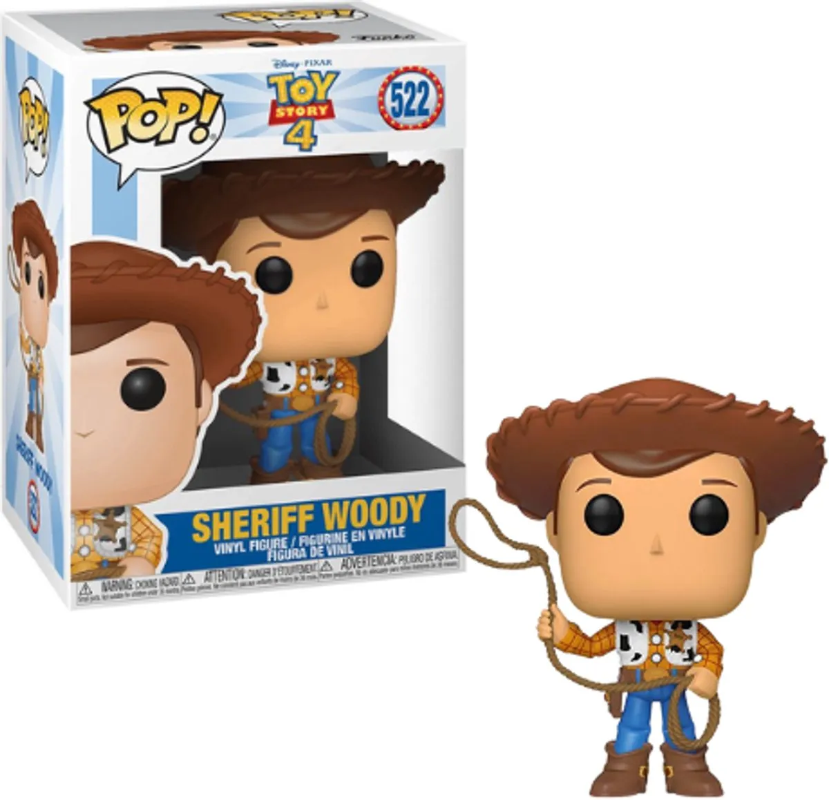 Funko POP! Woody Toy Story 4 FUN37383 - 10cm - Multicolor