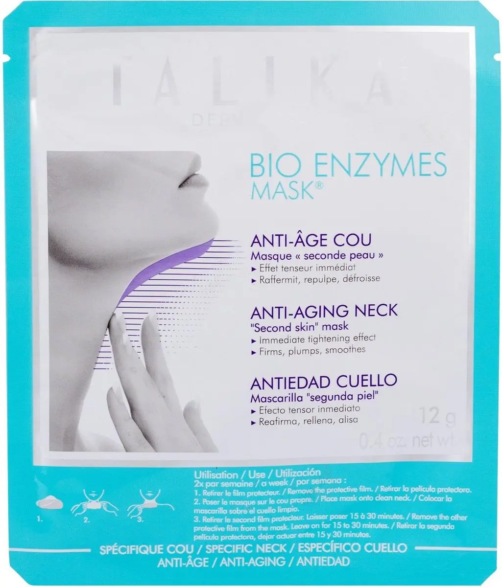 Talika Bio Enzymes Anti-Age Neck Mask - 1 Stuk - afbeelding 6 van 6