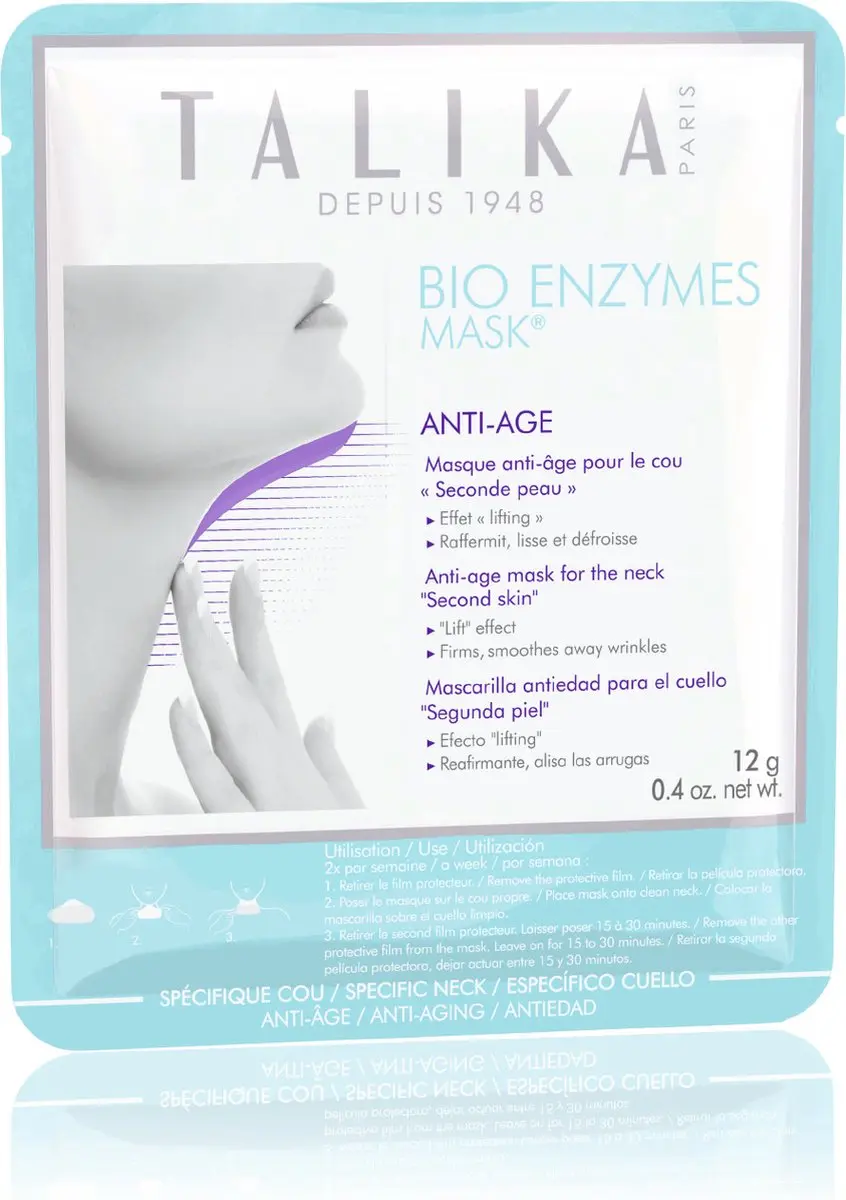 Talika Bio Enzymes Anti-Age Neck Mask - 1 Stuk