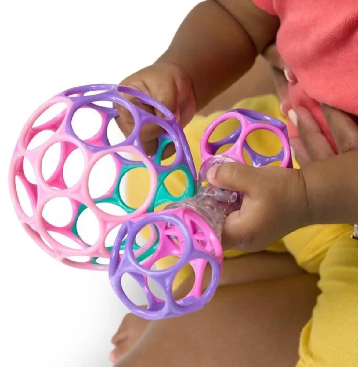 Bright Starts O'Ball Baby Cadeauset - Rammelaar & Oball - Roze/Paars/Turquoise