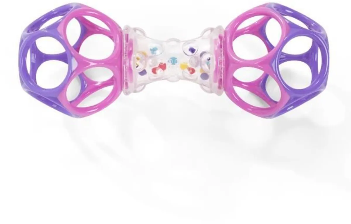 Bright Starts O'Ball Baby Cadeauset - Rammelaar & Oball - Roze/Paars/Turquoise
