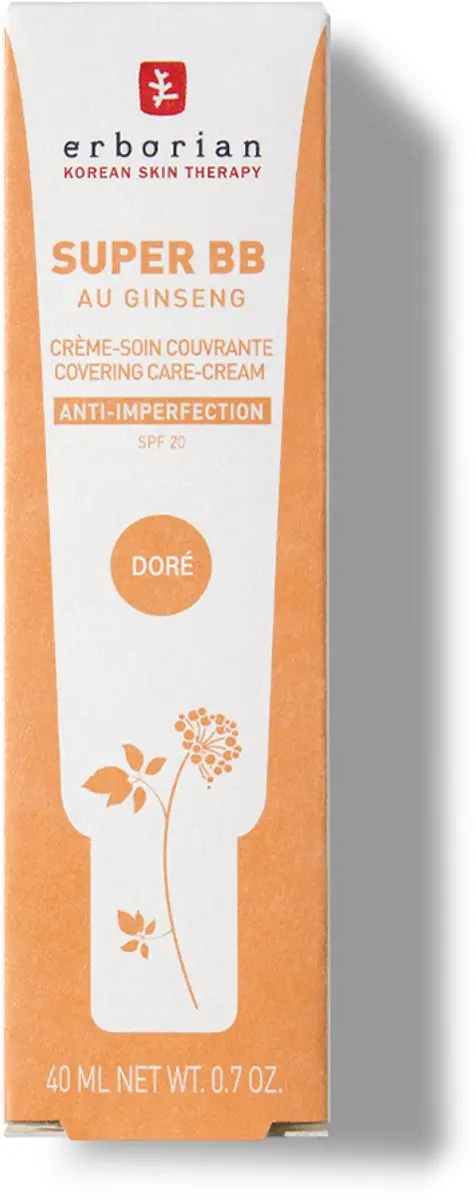 Erborian Crème Super BB Ginseng Doré 40ml - Lichte huidskleur
