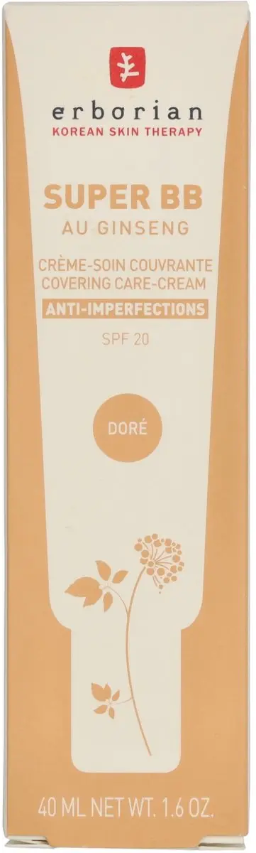 Erborian Crème Super BB Ginseng Doré 40ml - Lichte huidskleur