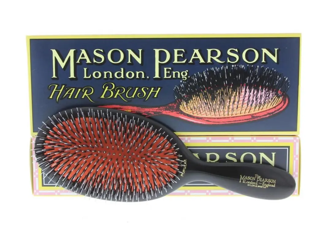 Mason Pearson BN1 Bristle & Nylon Haarborstel - Zwart